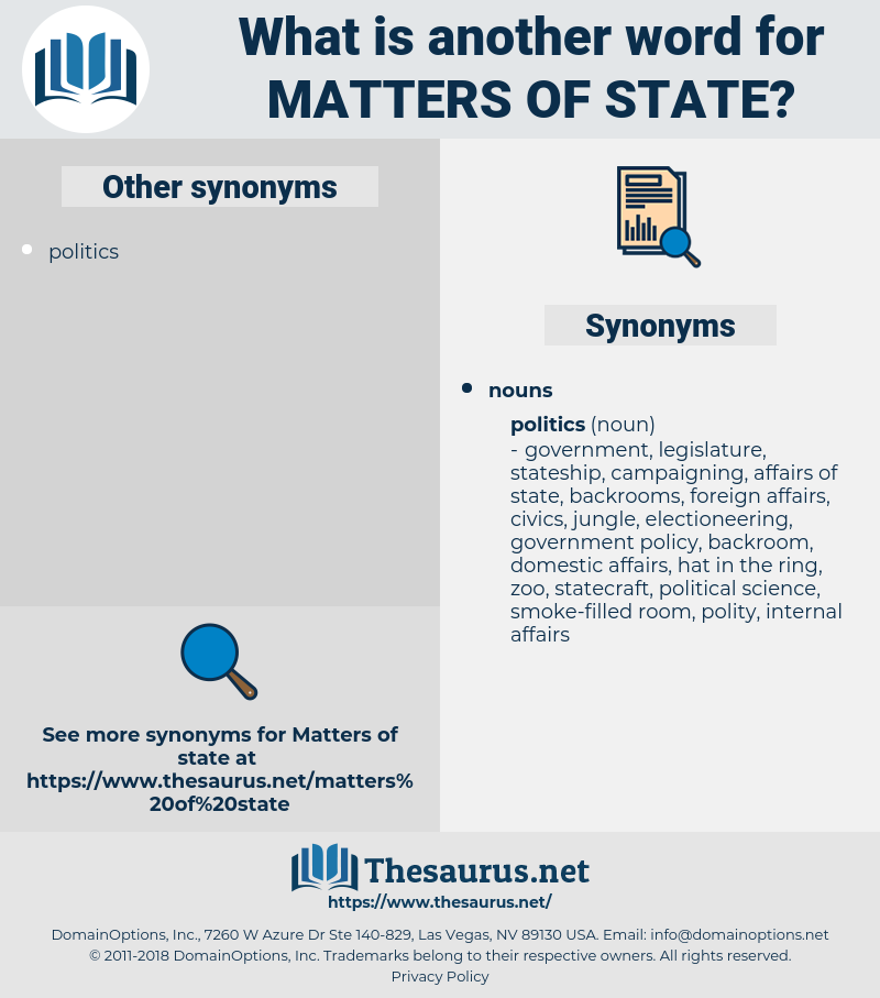 matters of state, synonym matters of state, another word for matters of state, words like matters of state, thesaurus matters of state