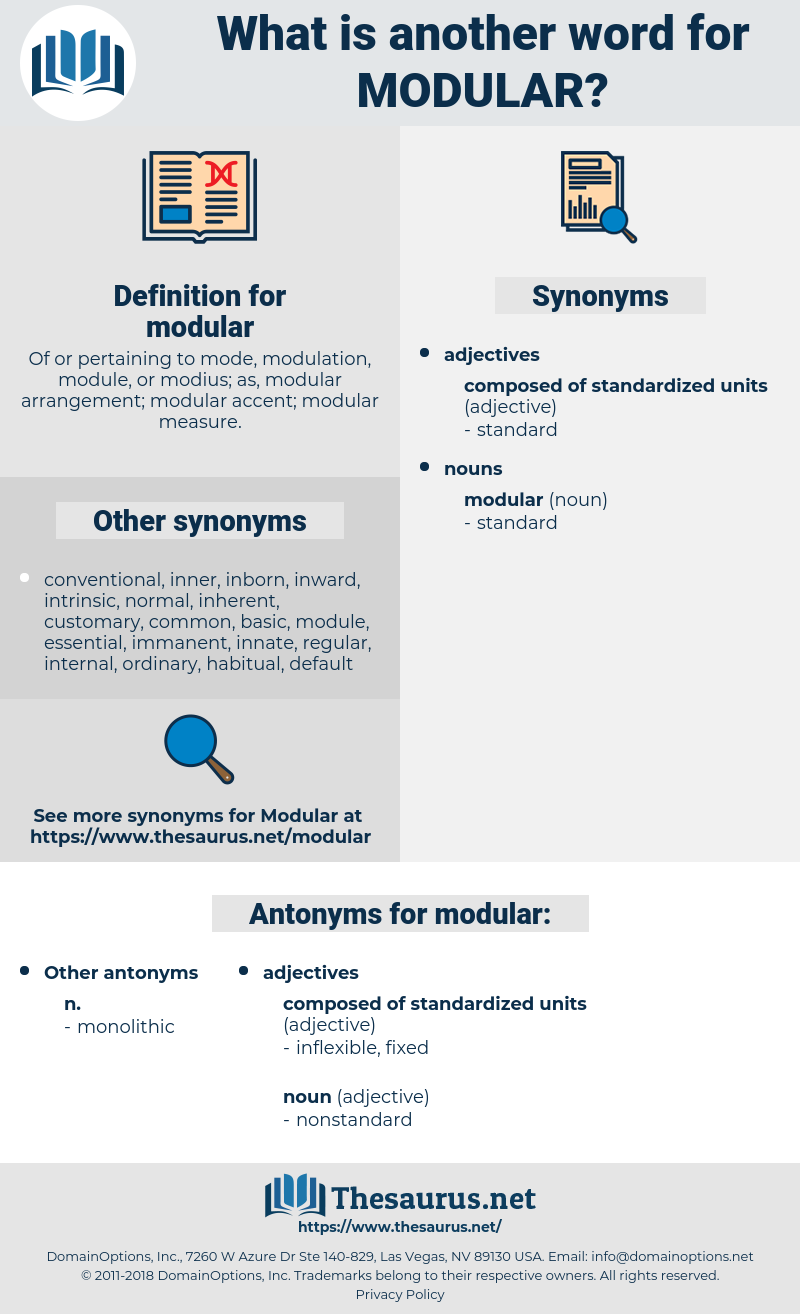 modular, synonym modular, another word for modular, words like modular, thesaurus modular
