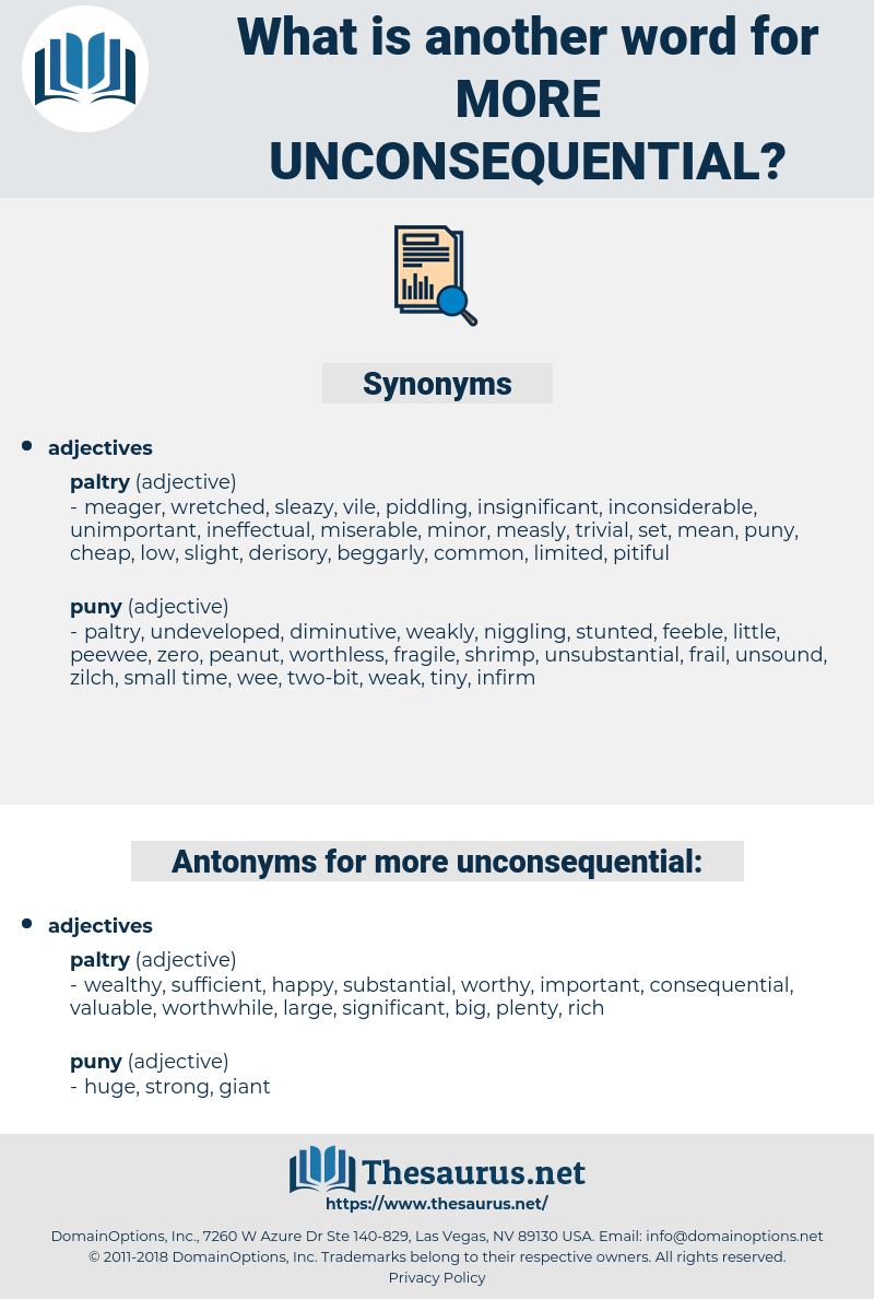 more unconsequential, synonym more unconsequential, another word for more unconsequential, words like more unconsequential, thesaurus more unconsequential