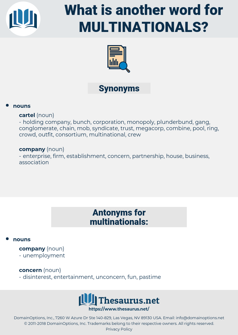 multinationals, synonym multinationals, another word for multinationals, words like multinationals, thesaurus multinationals