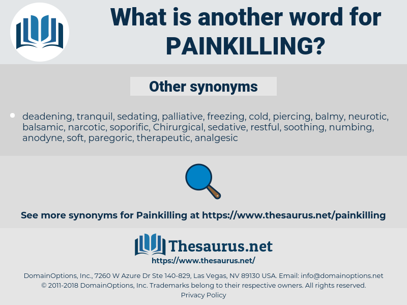 painkilling, synonym painkilling, another word for painkilling, words like painkilling, thesaurus painkilling