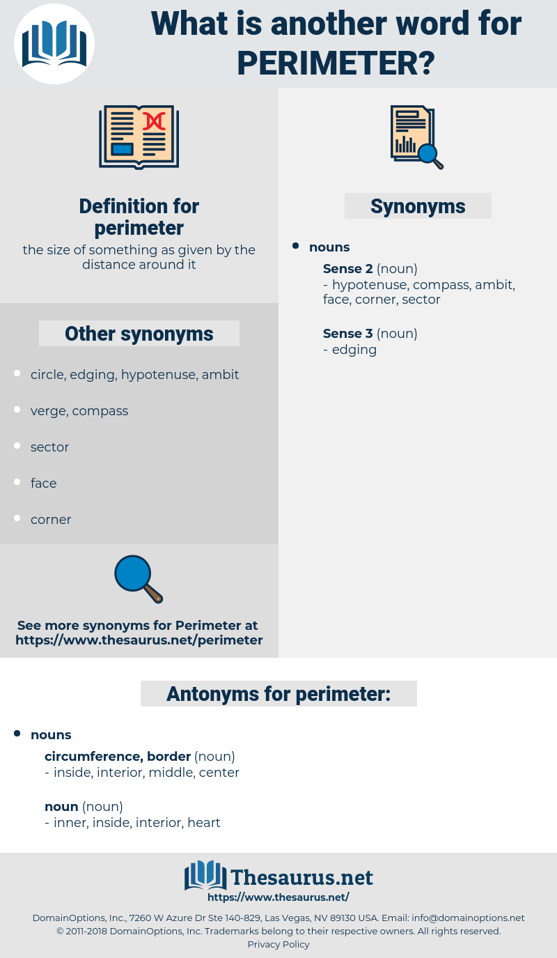 perimeter, synonym perimeter, another word for perimeter, words like perimeter, thesaurus perimeter