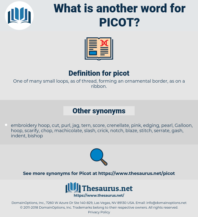 picot, synonym picot, another word for picot, words like picot, thesaurus picot