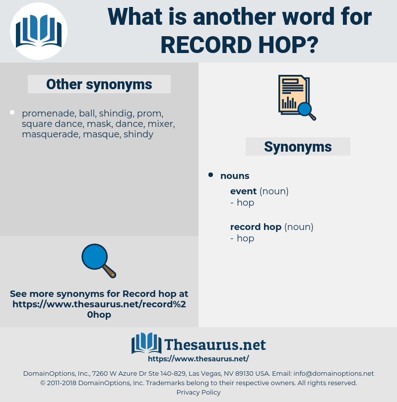 record hop, synonym record hop, another word for record hop, words like record hop, thesaurus record hop