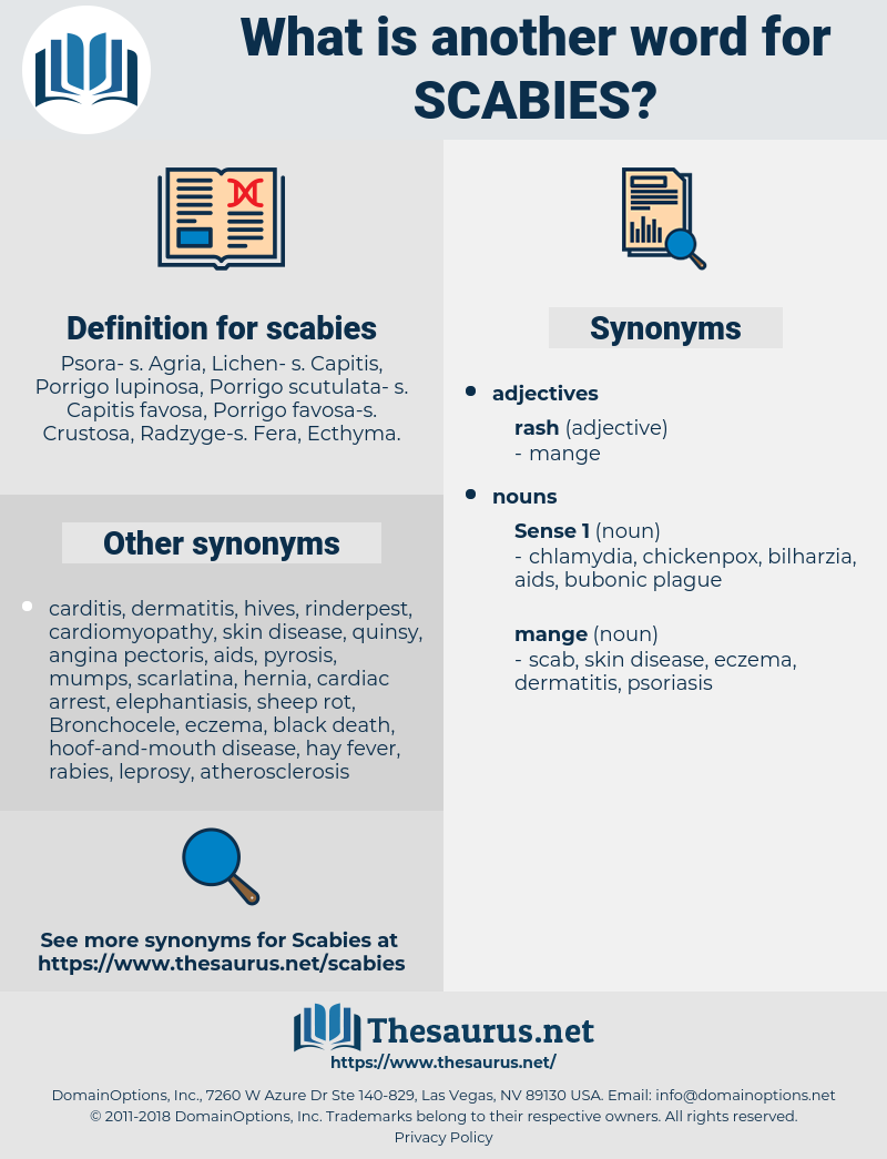 scabies, synonym scabies, another word for scabies, words like scabies, thesaurus scabies