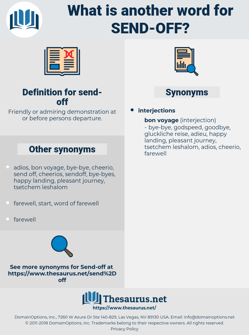 send off, synonym send off, another word for send off, words like send off, thesaurus send off