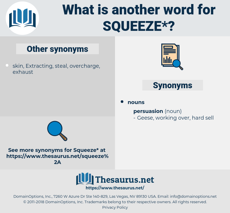 squeeze, synonym squeeze, another word for squeeze, words like squeeze, thesaurus squeeze