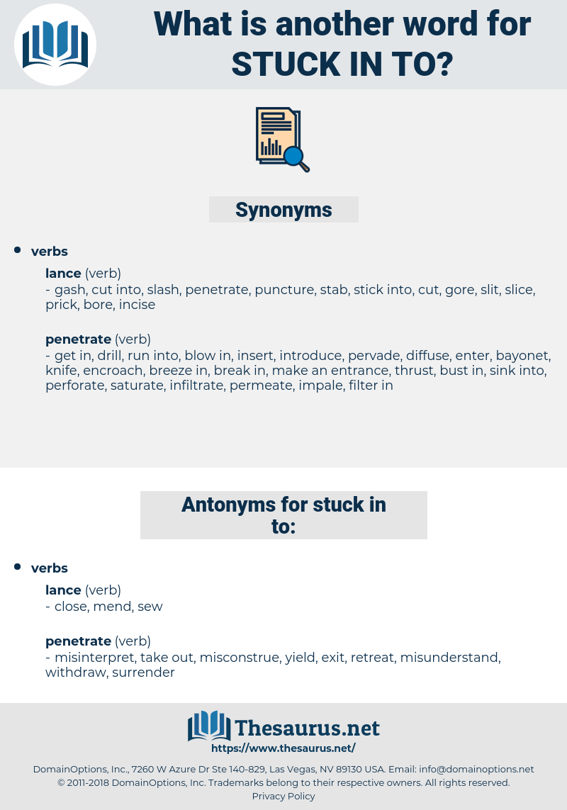 stuck in to, synonym stuck in to, another word for stuck in to, words like stuck in to, thesaurus stuck in to