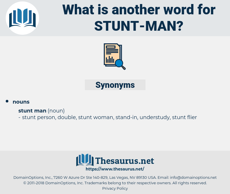 stunt man, synonym stunt man, another word for stunt man, words like stunt man, thesaurus stunt man