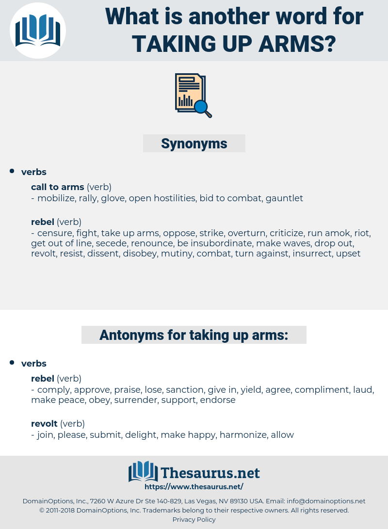 taking up arms, synonym taking up arms, another word for taking up arms, words like taking up arms, thesaurus taking up arms