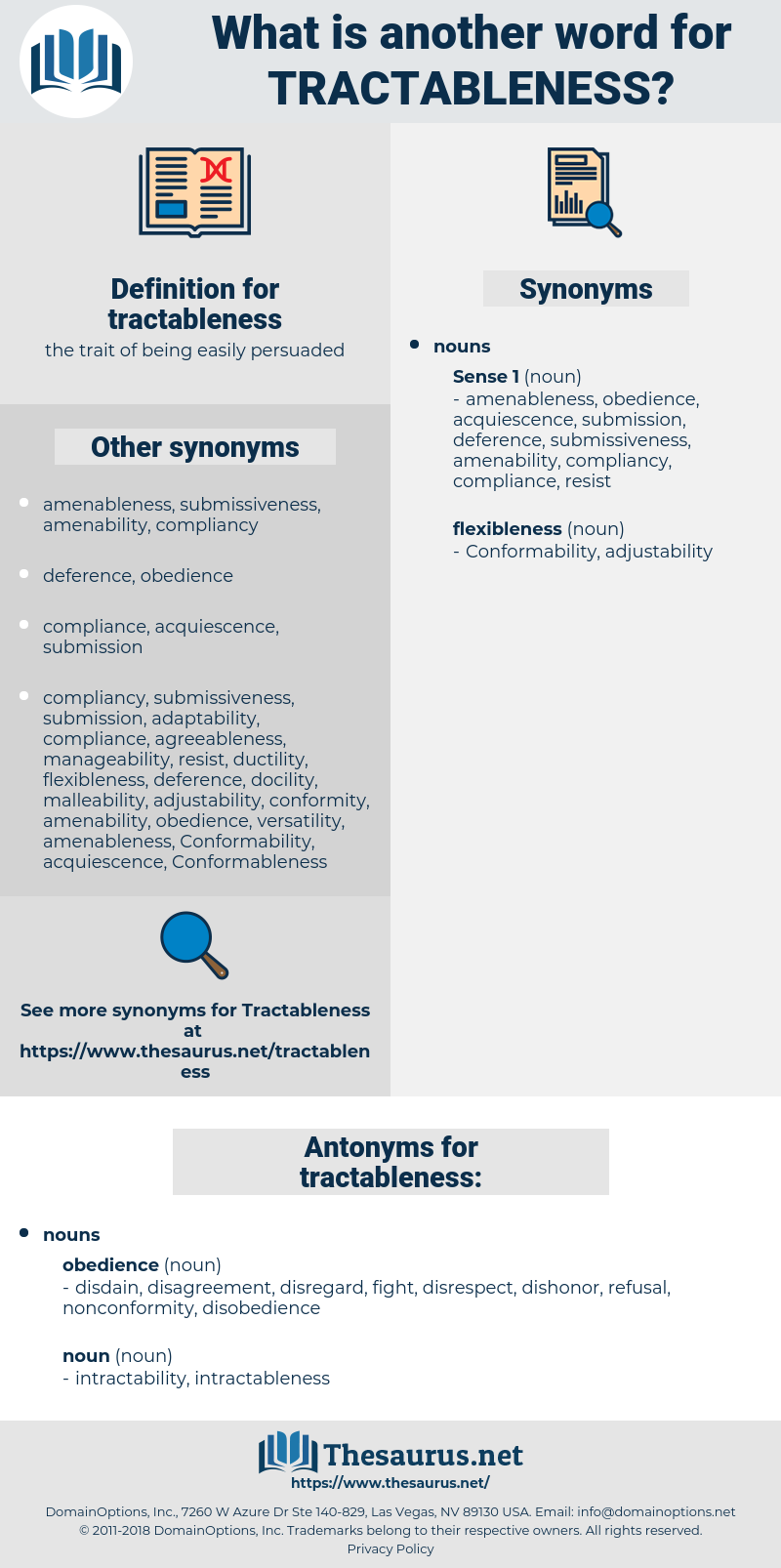 tractableness, synonym tractableness, another word for tractableness, words like tractableness, thesaurus tractableness