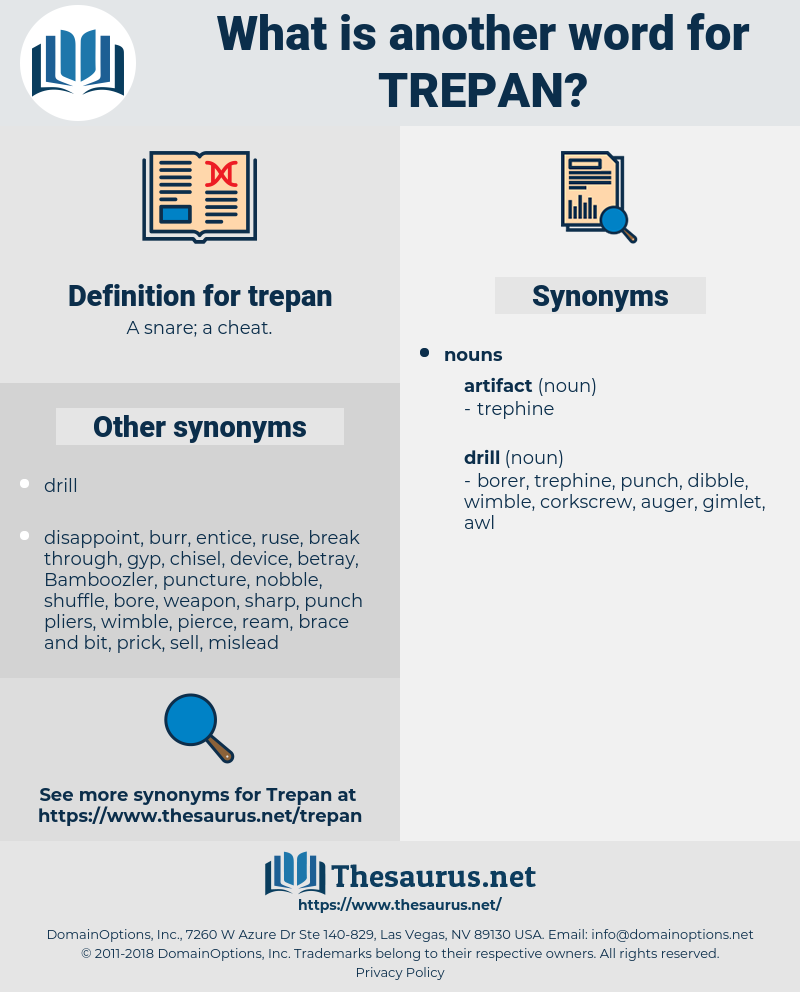 trepan, synonym trepan, another word for trepan, words like trepan, thesaurus trepan