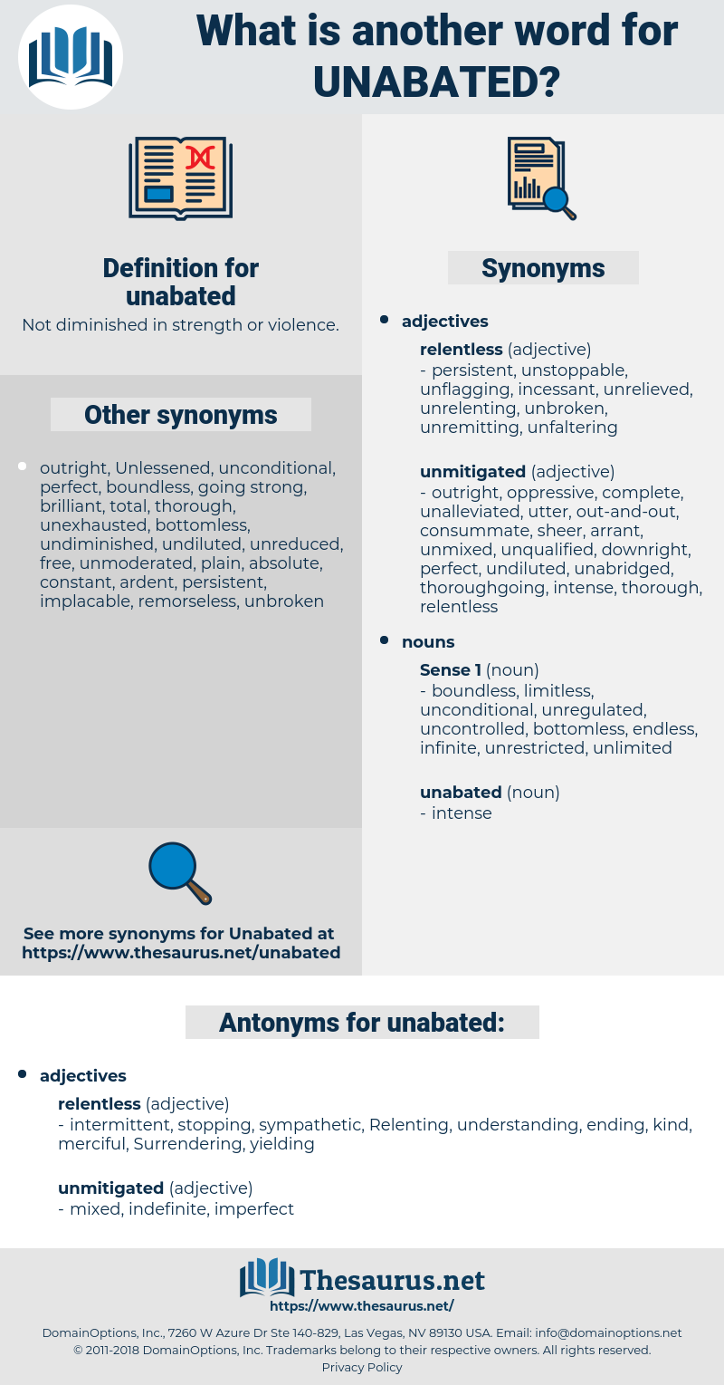 unabated, synonym unabated, another word for unabated, words like unabated, thesaurus unabated