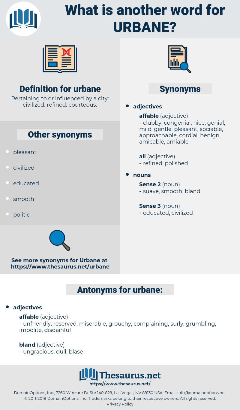 urbane, synonym urbane, another word for urbane, words like urbane, thesaurus urbane