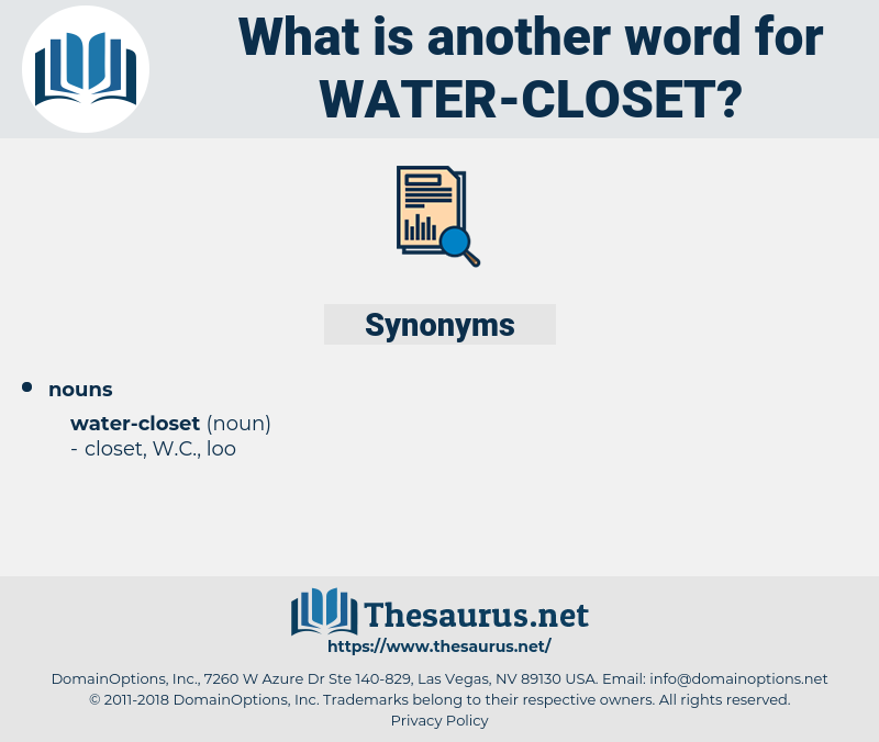 water closet, synonym water closet, another word for water closet, words like water closet, thesaurus water closet