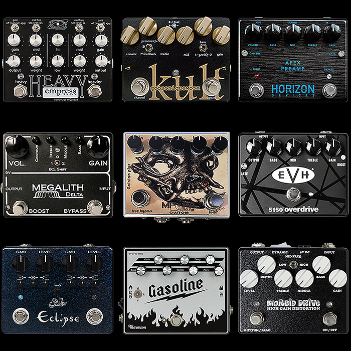 9 of the Best Horizontal Medium Enclosure High Gain Metal Distortion Pedals