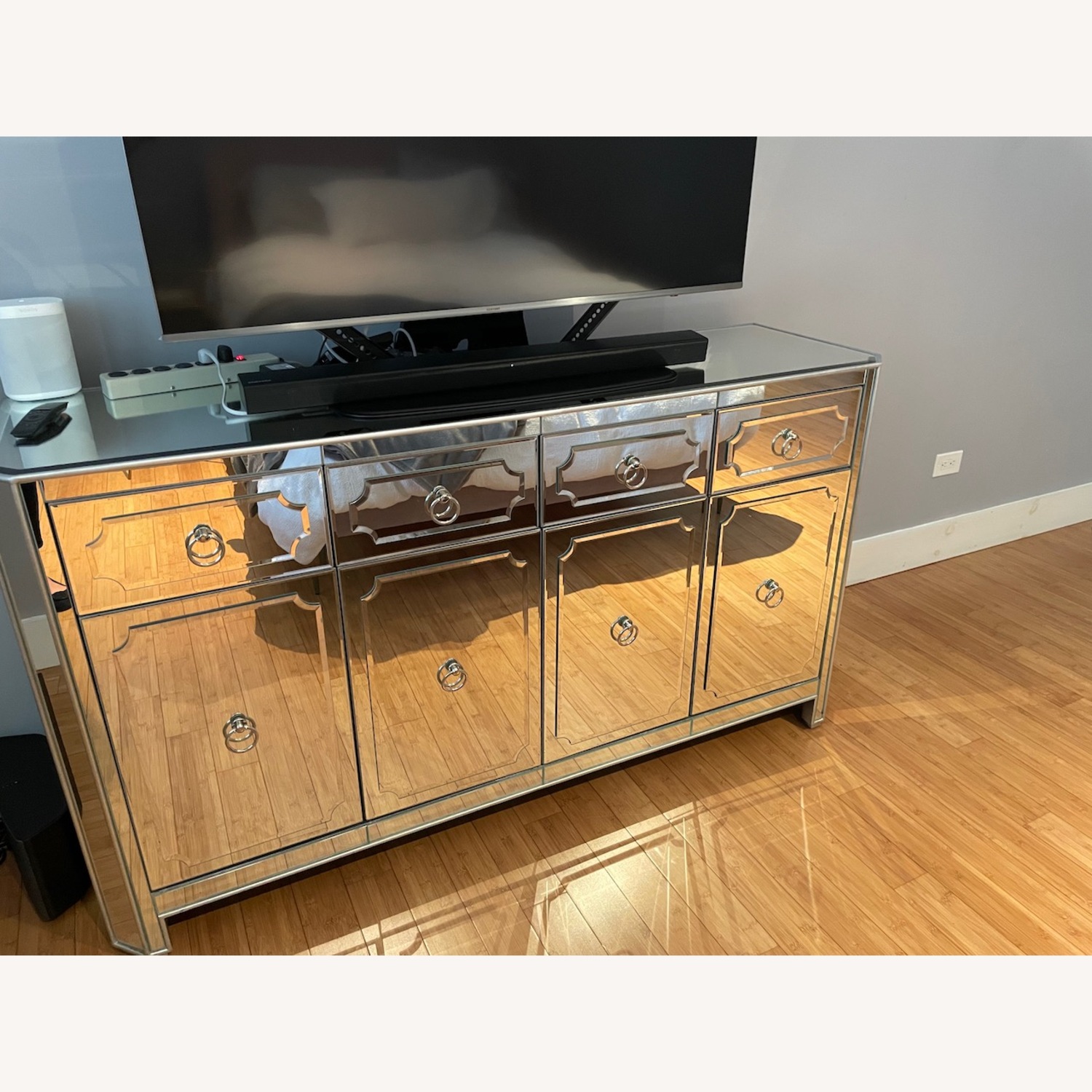 Z Gallerie Mirrored Buffet Storage Unit - image-3