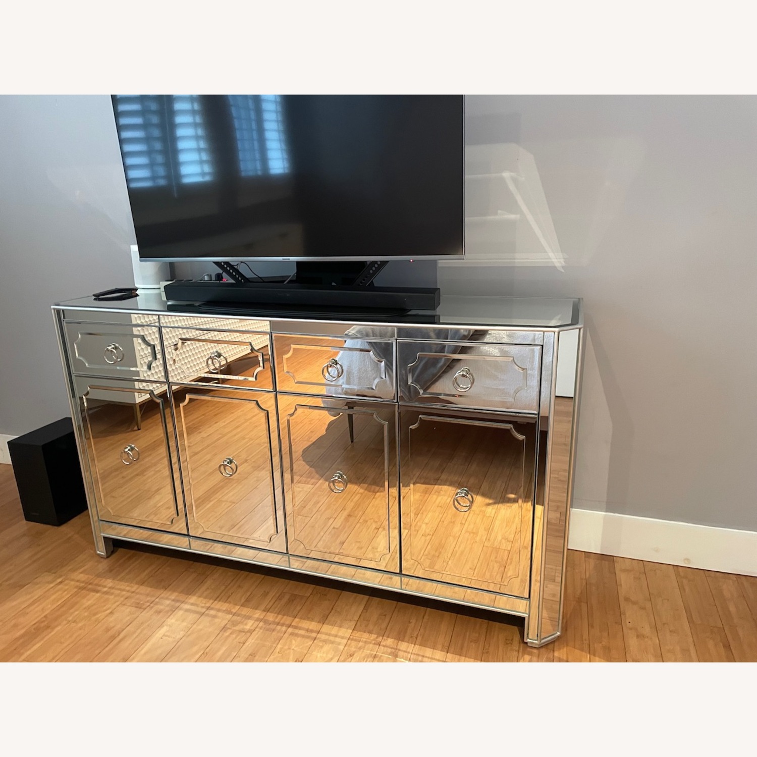 Z Gallerie Mirrored Buffet Storage Unit - image-1