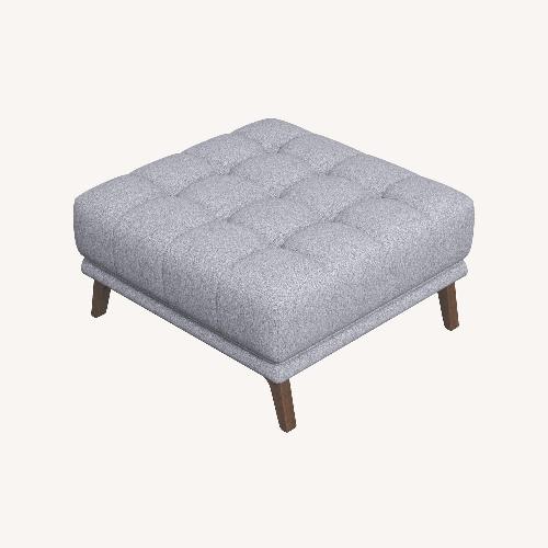 Used Kano Light Gray Ottoman for sale on AptDeco