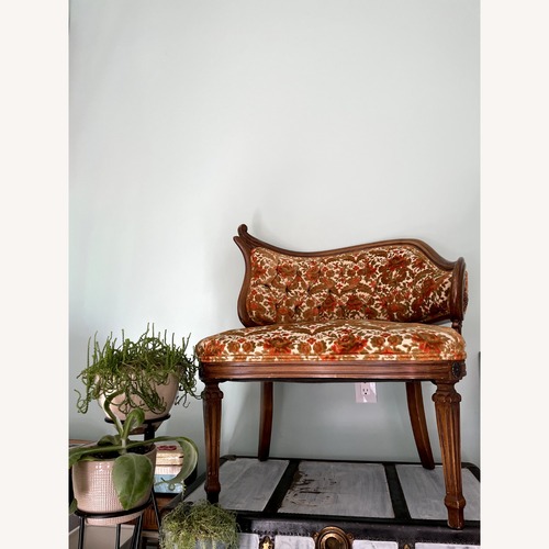 Used Vintage Brocade Settee for sale on AptDeco