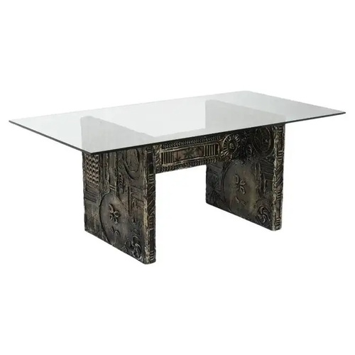 Used Adrian Pearsall Glass Top Brutalist Dining Table for sale on AptDeco