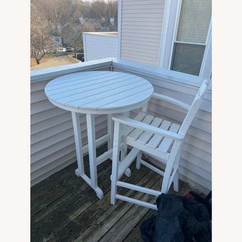 Used Poly-Wood Inc. Outdoor Bar Height Table & 2 Chairs for sale on AptDeco