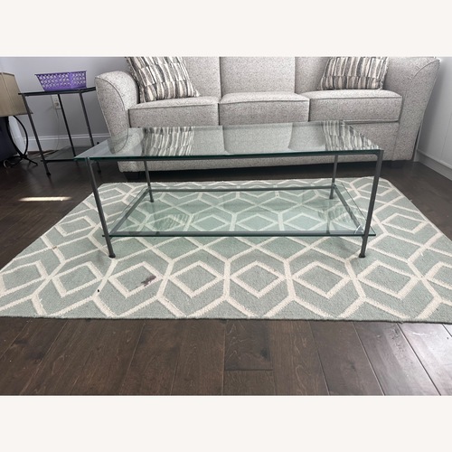 Used Vintage Glass Coffee and Side Table for sale on AptDeco