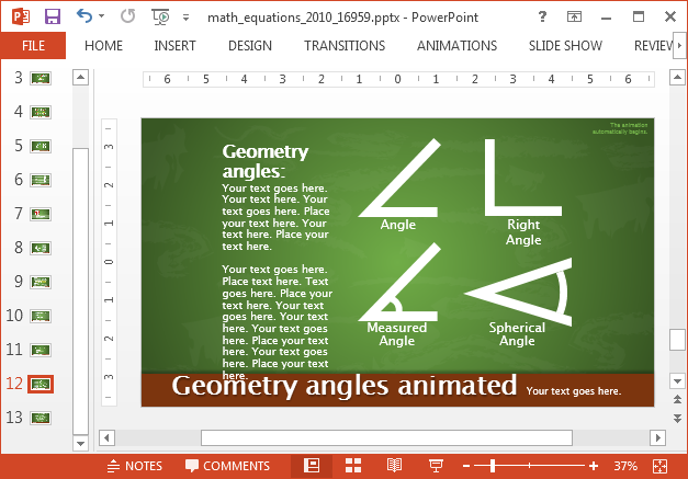 Geometry symbols