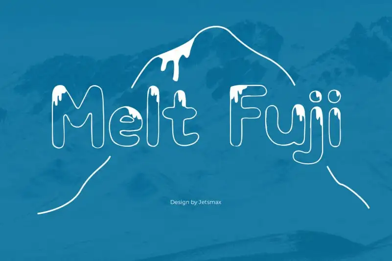 Download free Melt Fuji Display font - MeltFuji.ttf