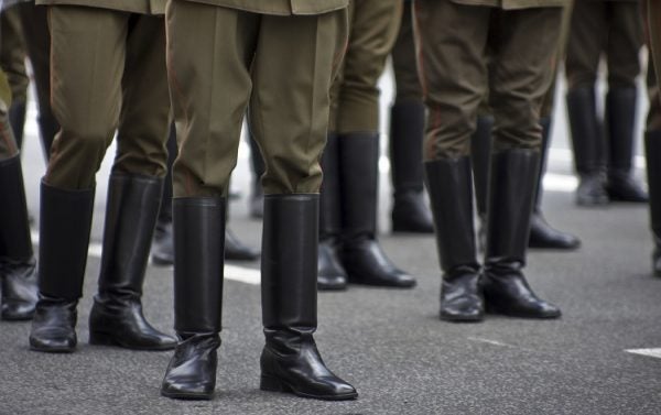 Army unit at the parade