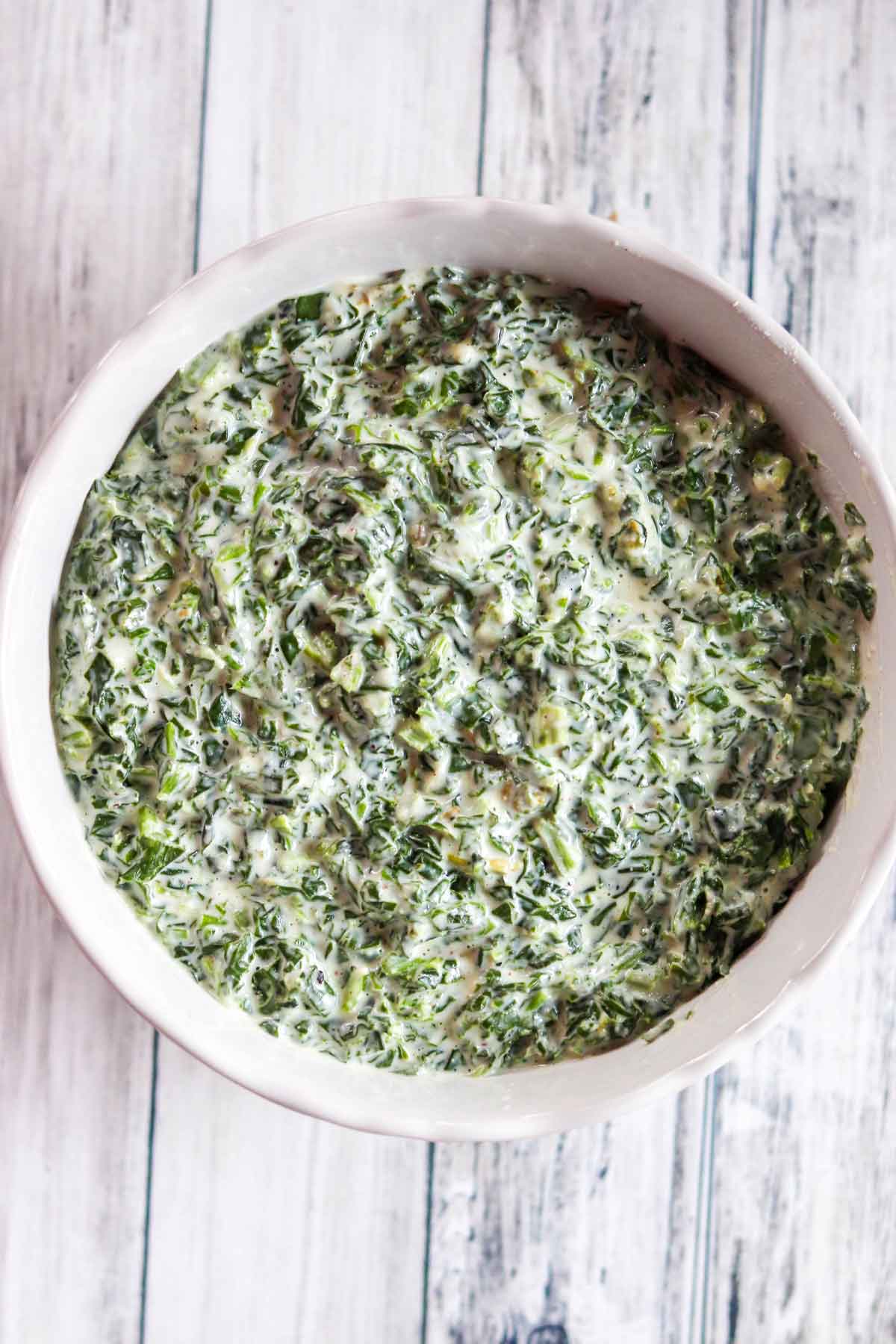 Easy Cheesy Creamed Spinach