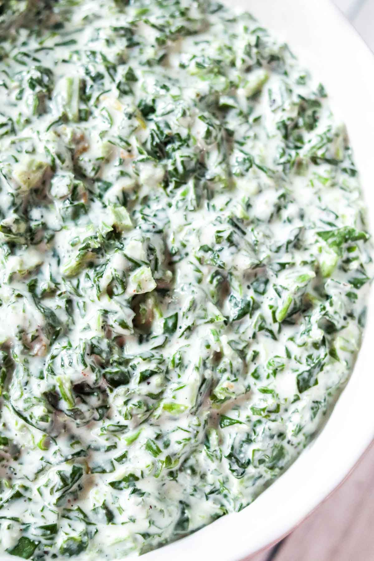 Easy Cheesy Creamed Spinach