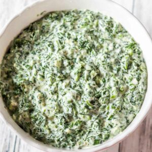 Easy Cheesy Creamed Spinach