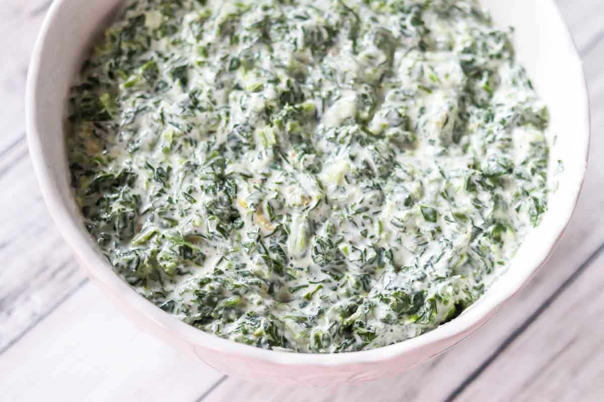 Easy Cheesy Creamed Spinach