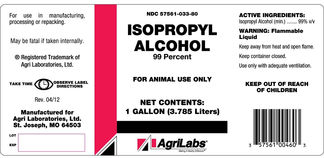 Isopropyl Alcohol Label