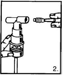 Connect the nebulizer reservoir to the mouthpiece or face mask