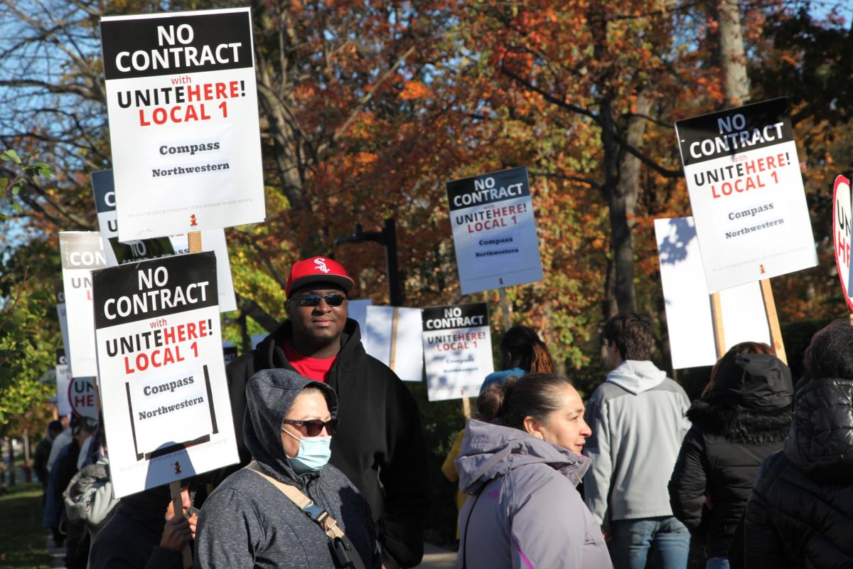 One of the union’s primary concerns is to guarantee job security to all the workers at the Kellogg School of Management’s James Allen Center.