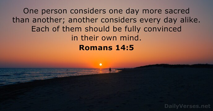 Romans 14:5