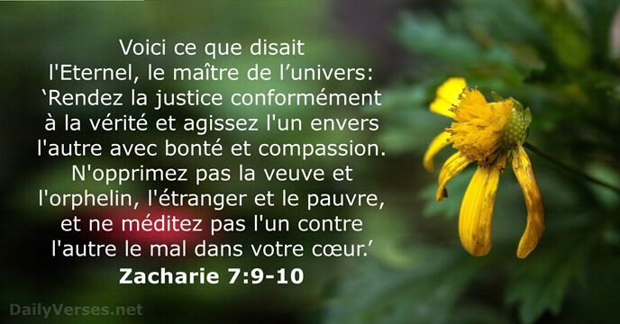 Zacharie 7:9-10