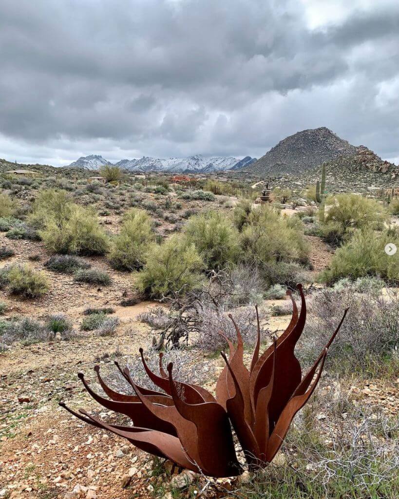 view of outdoor art at the Scottsdale Museum Of Contemporary Art