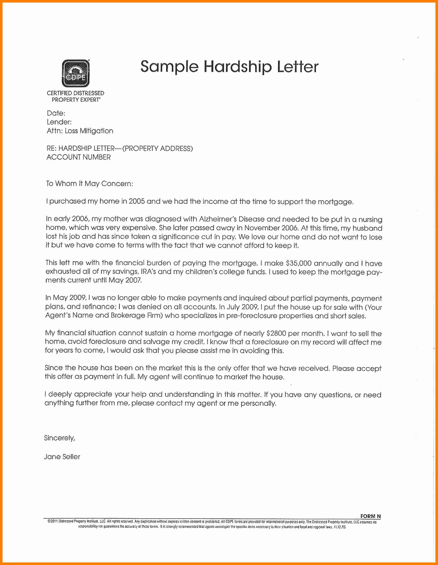 Immigration Pardon Letter Unique 5 Example Of Hardship Letter for Immigration