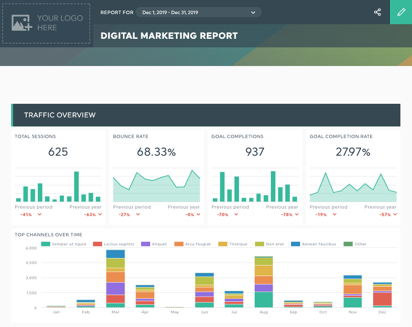 digital marketing report