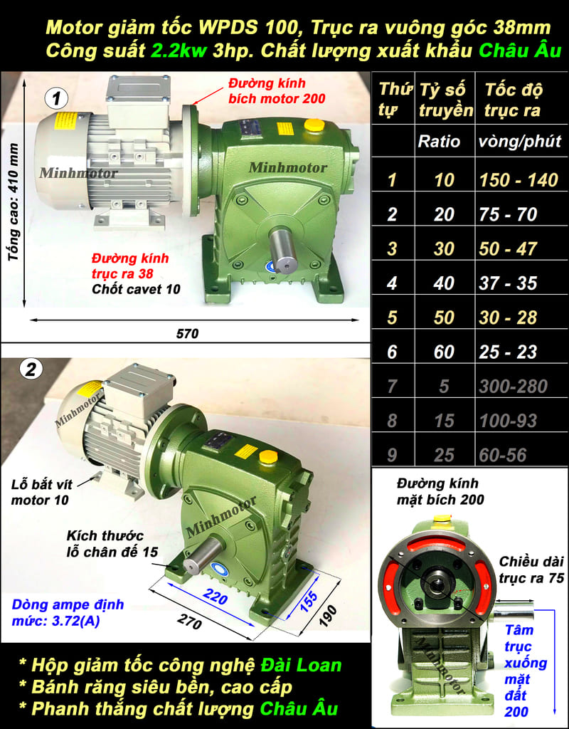 WPDS 100 + 2.2kw