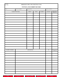 Document preview: Form AO432 Witness and Exhibit Record