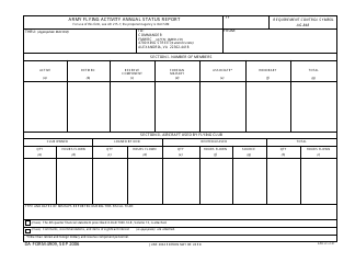 Document preview: DA Form 4909 Army Flying Activity Annual Status Report