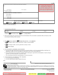 Document preview: Form JV-280 Notice of Review Hearing - California