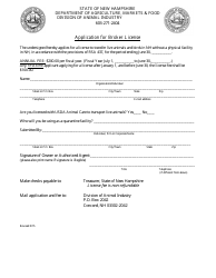 Document preview: Application for Broker License - New Hampshire