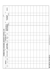 Document preview: AMC Form 156 Terminating Cargo/Mail Manifest Control Log