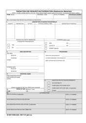 Document preview: 45 SW Form 2255 Radiation Use Request/Authorization (Radioactive Materials)