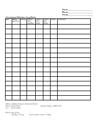 Document preview: Gestational Diabetes Log Book Template